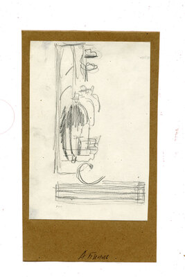 Билль Александра Феликсовна. Лот из трех эскизов обложки и 12 буквиц к книге М. Горького «Сказки об Италии»